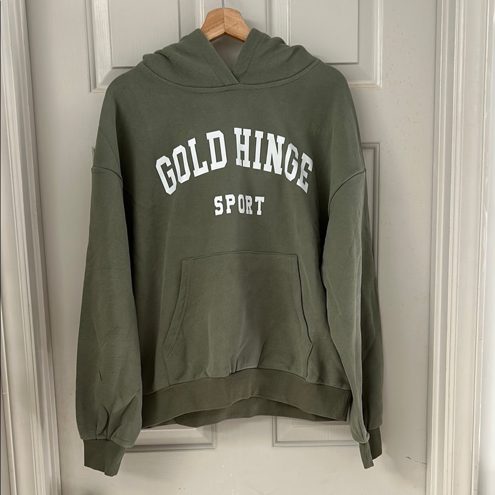 Gold Hinge Sport Green Hoodie